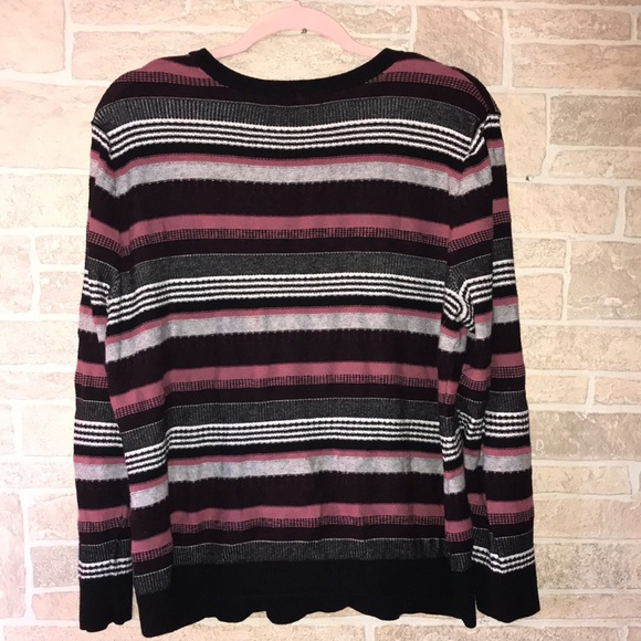 ✅Christopher & Banks Striped Button Down Cardigan - Picture 5 of 6